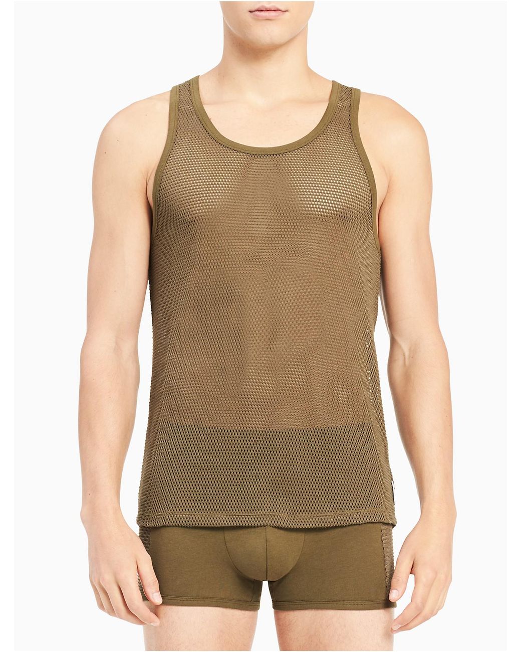 calvin klein mesh tank