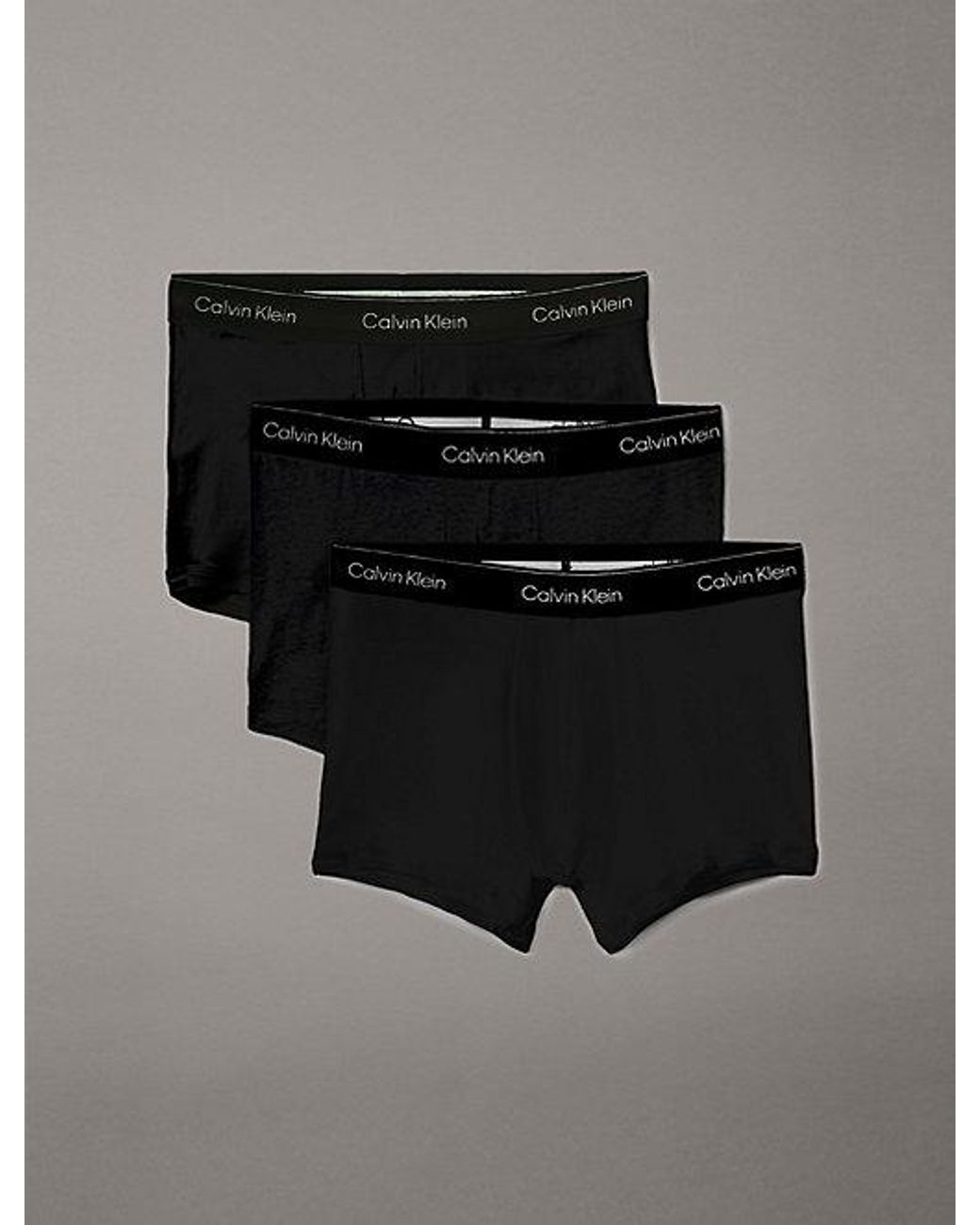 Calvin Klein Black 3 Pack Trunks for men