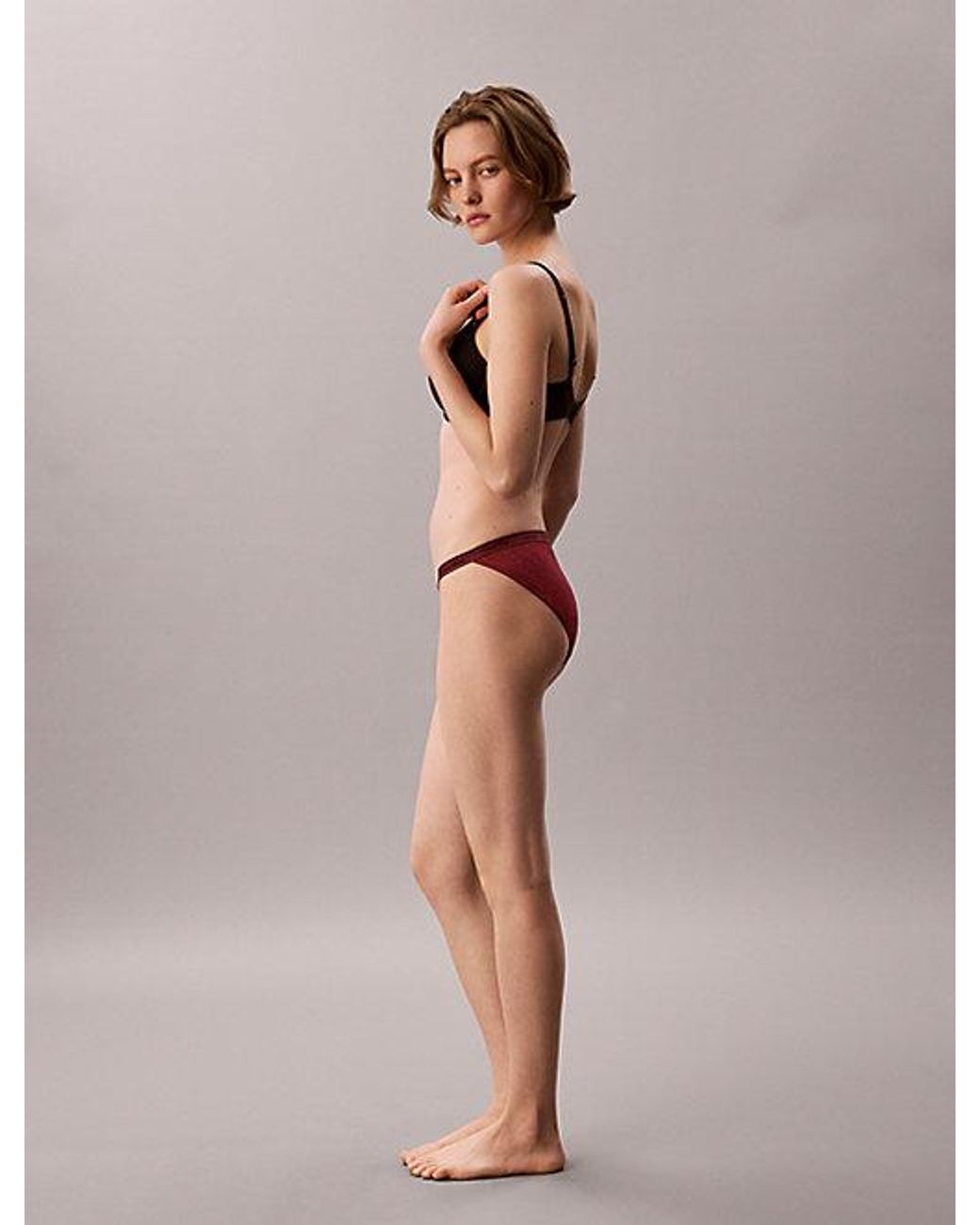 Calvin Klein Natural Bikini Briefs Icon Lace