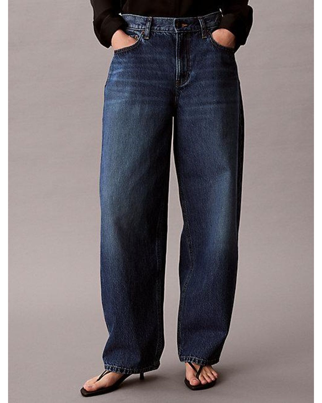 Calvin Klein Blue Jeans Relaxed Barrel Jeans