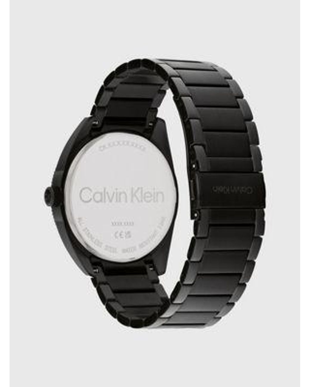 Reloj de pulsera con esfera de rayos de sol Calvin Klein de hombre de color Black