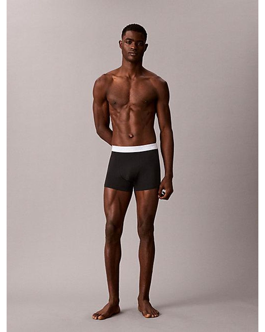 Calvin Klein Multicolor 3 Pack Relaxed Trunks Icon Cotton Stretch for men