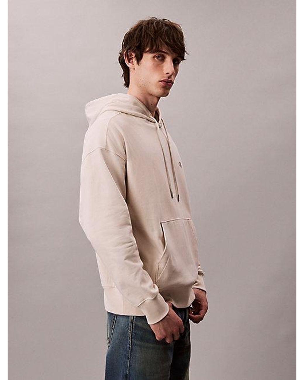 Calvin Klein Natural Jeans Relaxed Monogram Hoodie for men