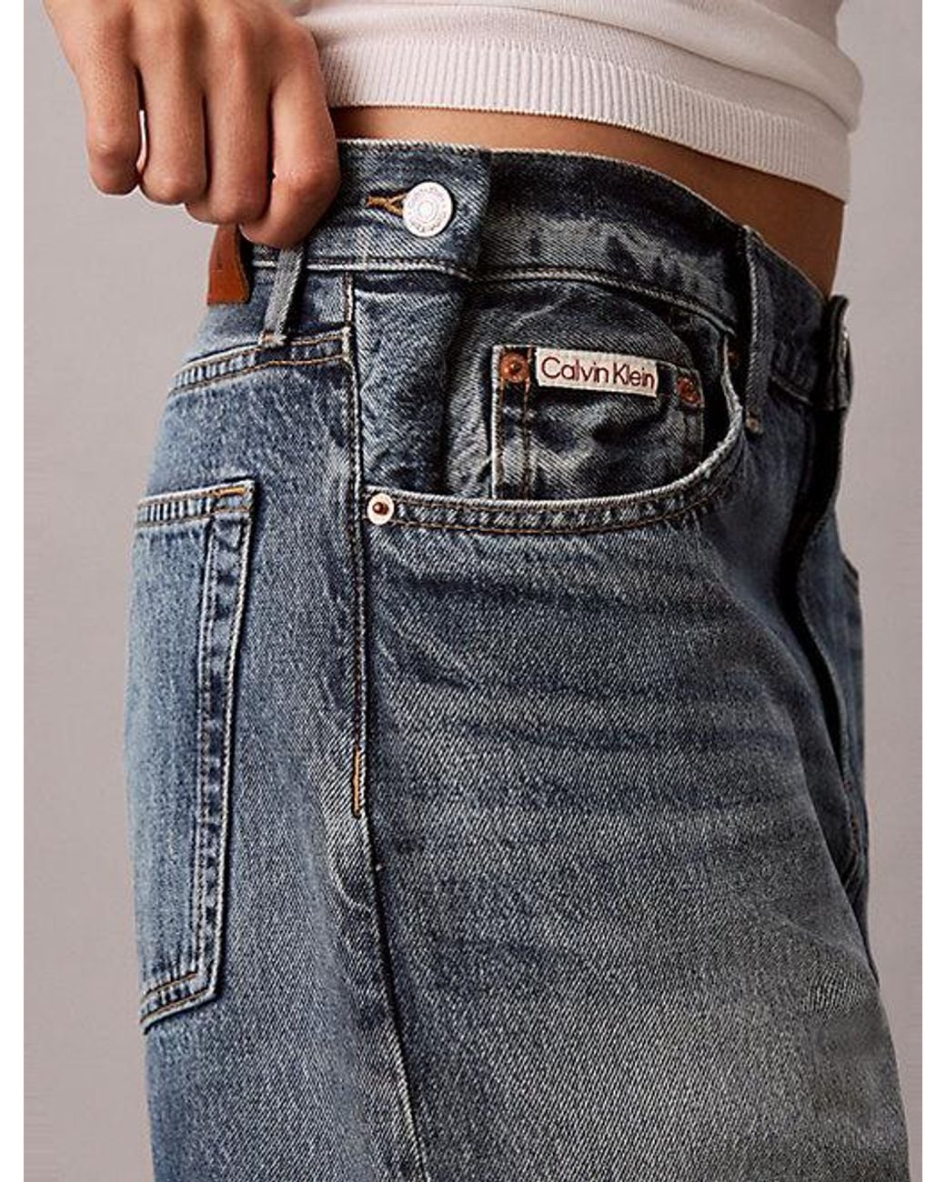 Calvin Klein Multicolor Jeans Low Rise Cinched Baggy Jeans