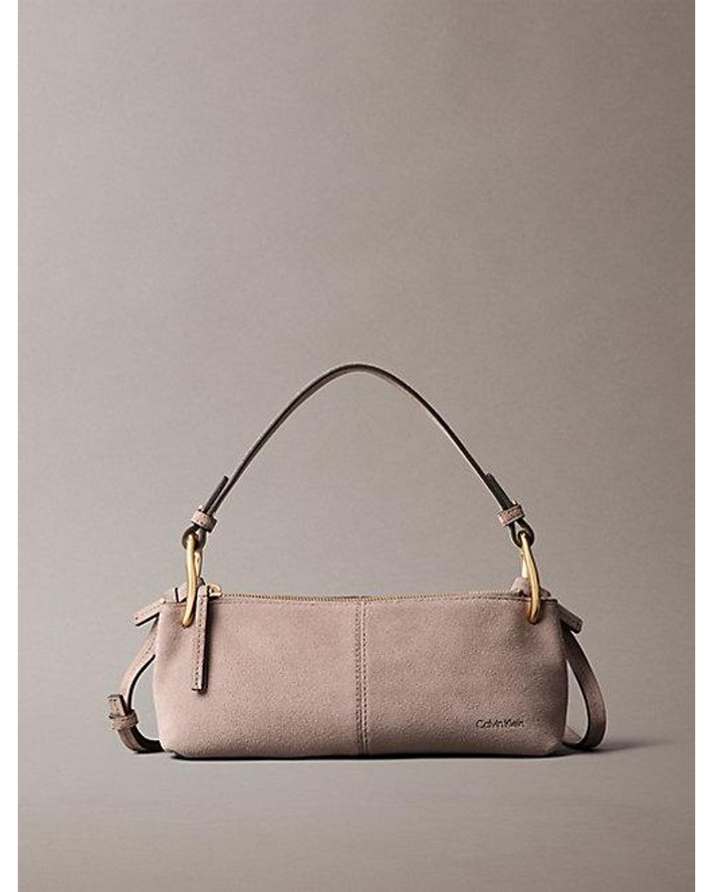 Calvin Klein Multicolor Small Soft Suede Shoulder Bag
