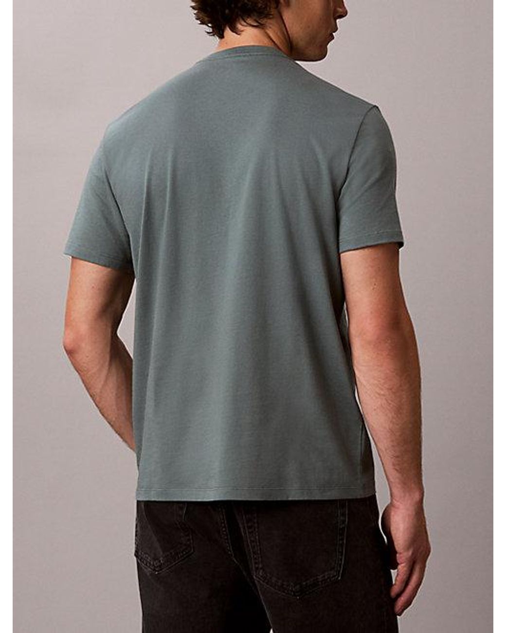 Calvin Klein Multicolor Jeans Monogram Logo T-Shirt for men