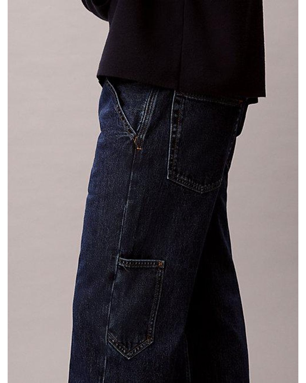 Calvin Klein Blue Jeans Straight Leg Carpenter Jeans for men