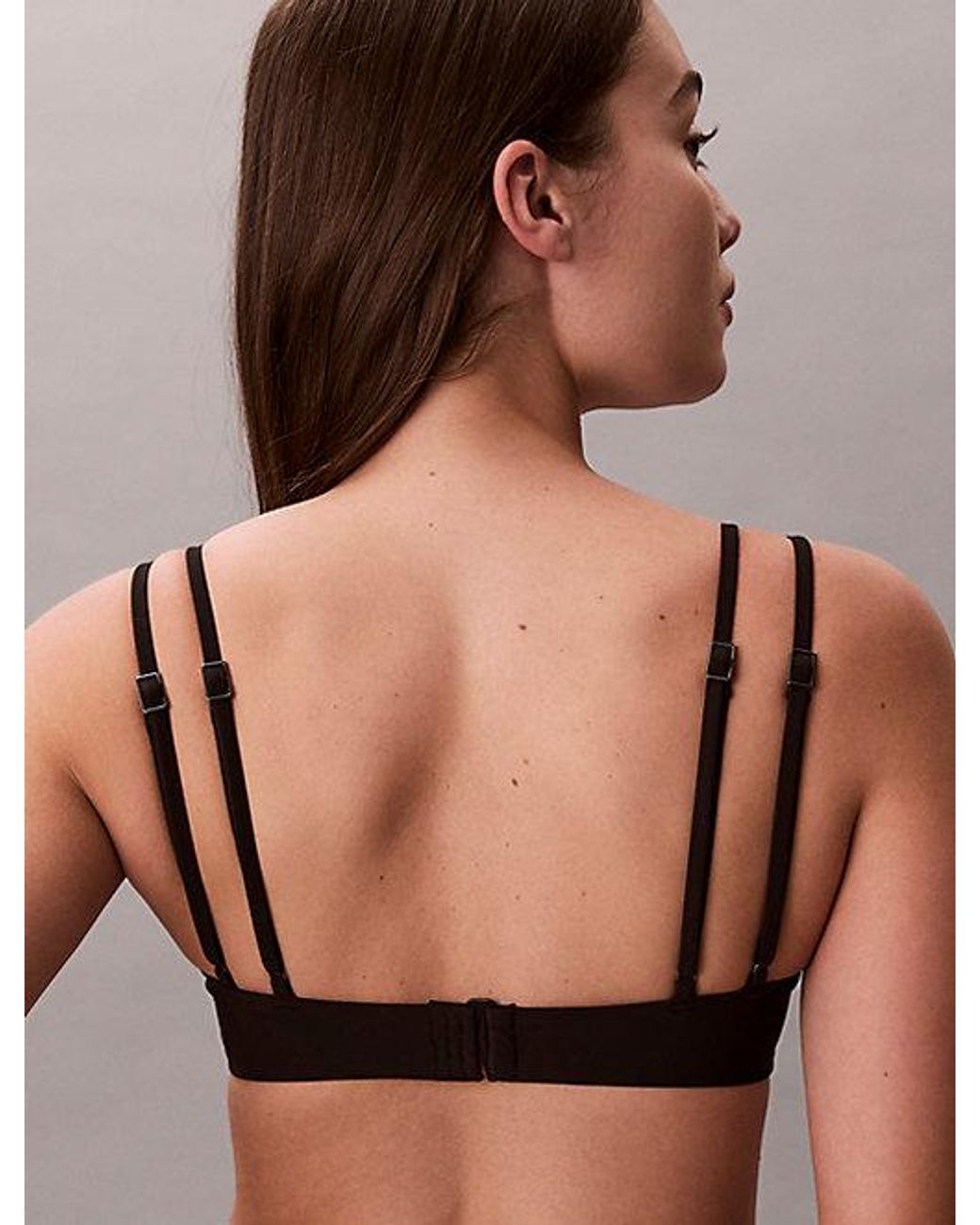 Calvin Klein Black Bralette Bikini Top Ck Tailored
