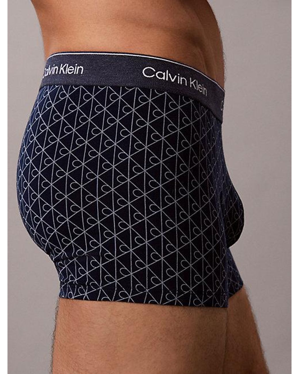 Calvin Klein Blue Trunks Icon Cotton Stretch for men