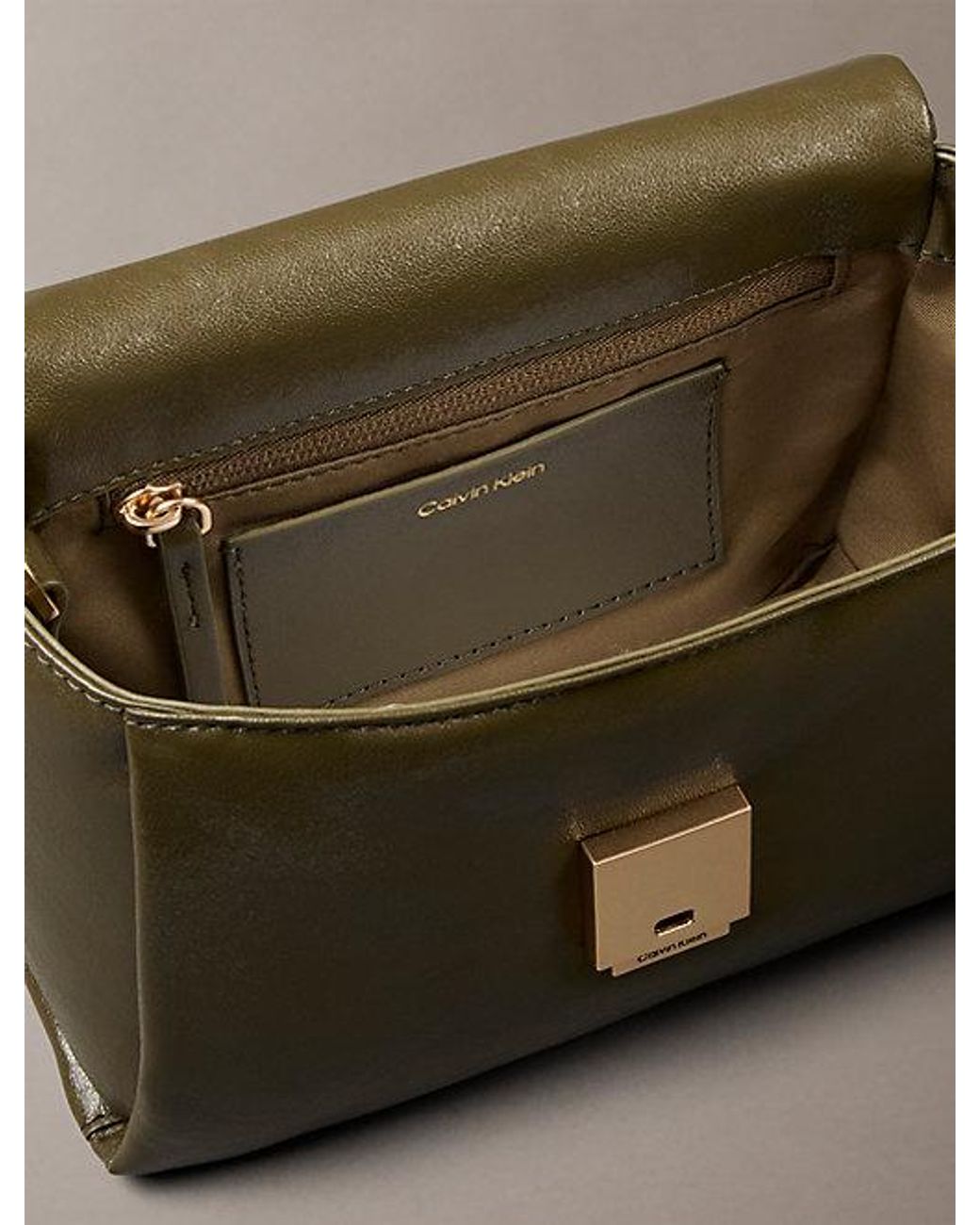 Calvin Klein Multicolor Padded Emblem Hardware Crossbody Bag