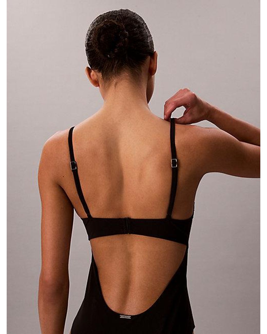 Calvin Klein Black Cut Out Swimsuit Ck Tailored
