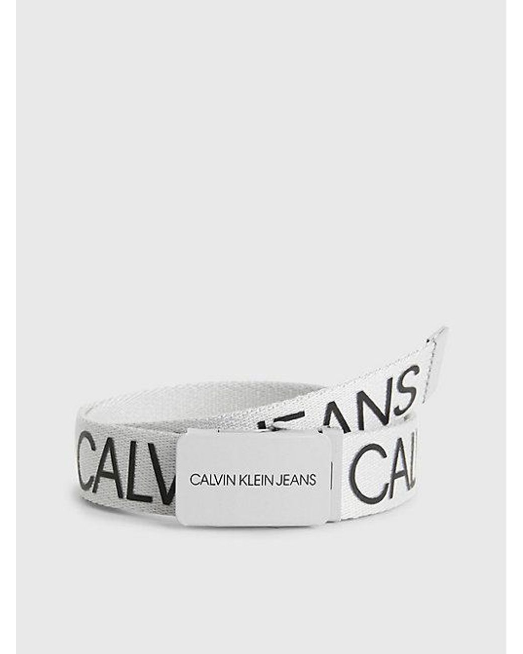 Cinturón infantil de lona con logo de Calvin Klein de color Blanco | Lyst