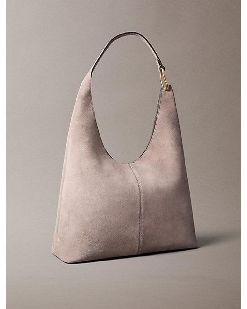 Calvin Klein Multicolor Large Soft Suede Shoulder Bag