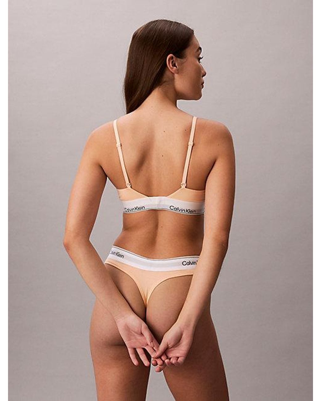 Calvin Klein Natural Thong Icon Cotton Modal
