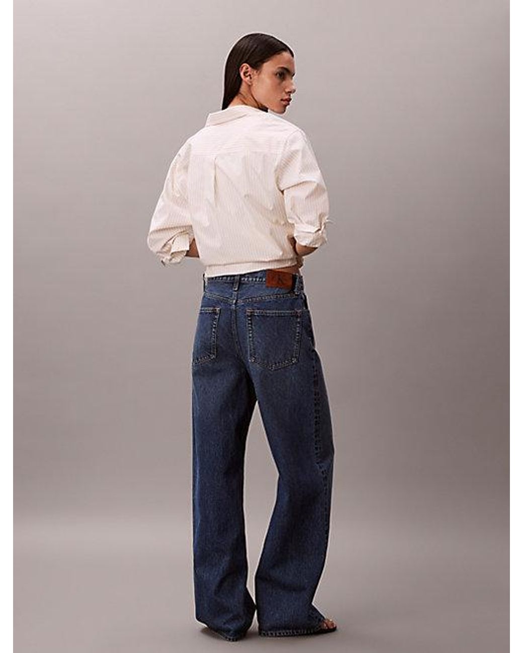Calvin Klein Blue Jeans Wide Leg Jeans
