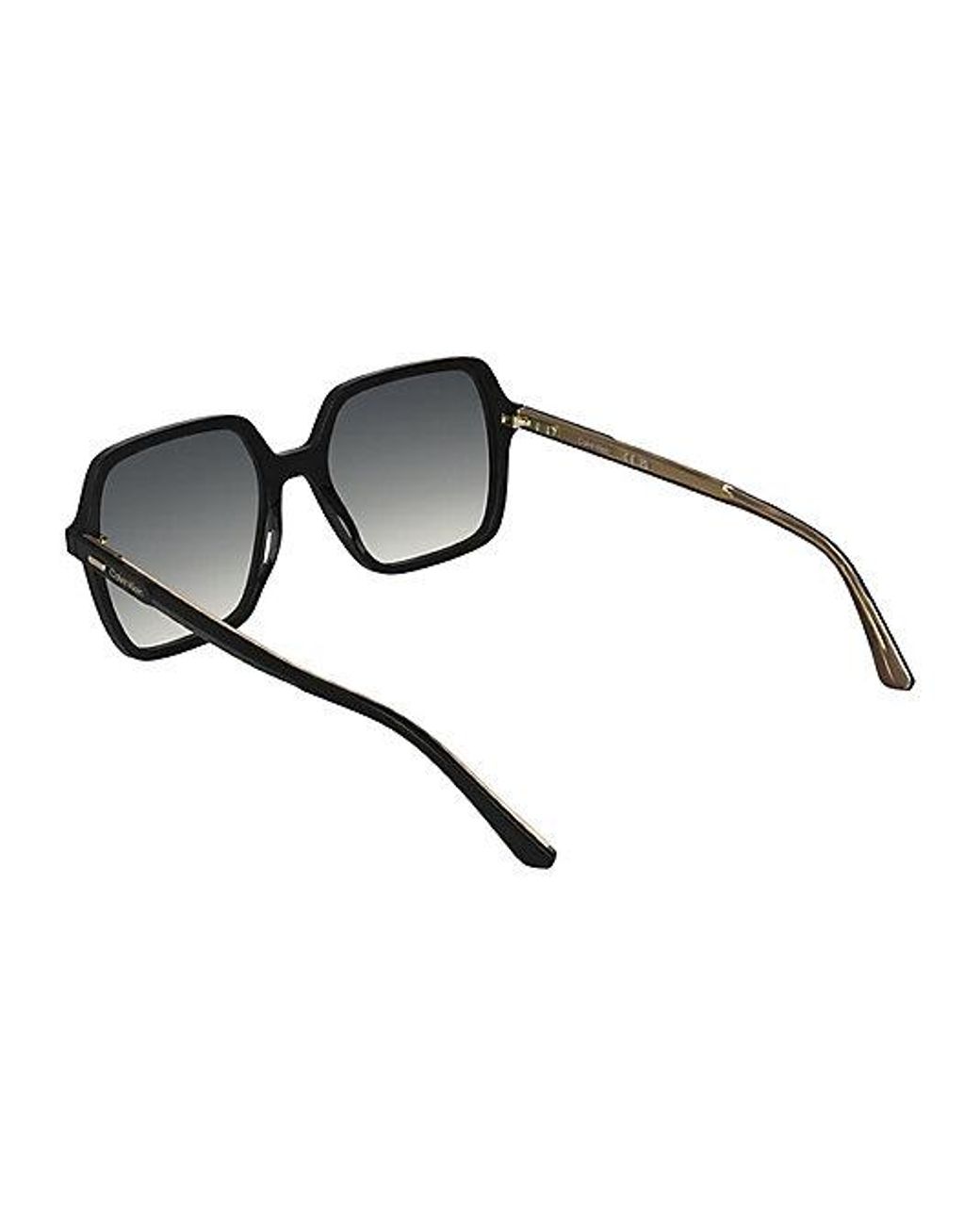 Calvin Klein Black Modified Rectangle Sunglasses