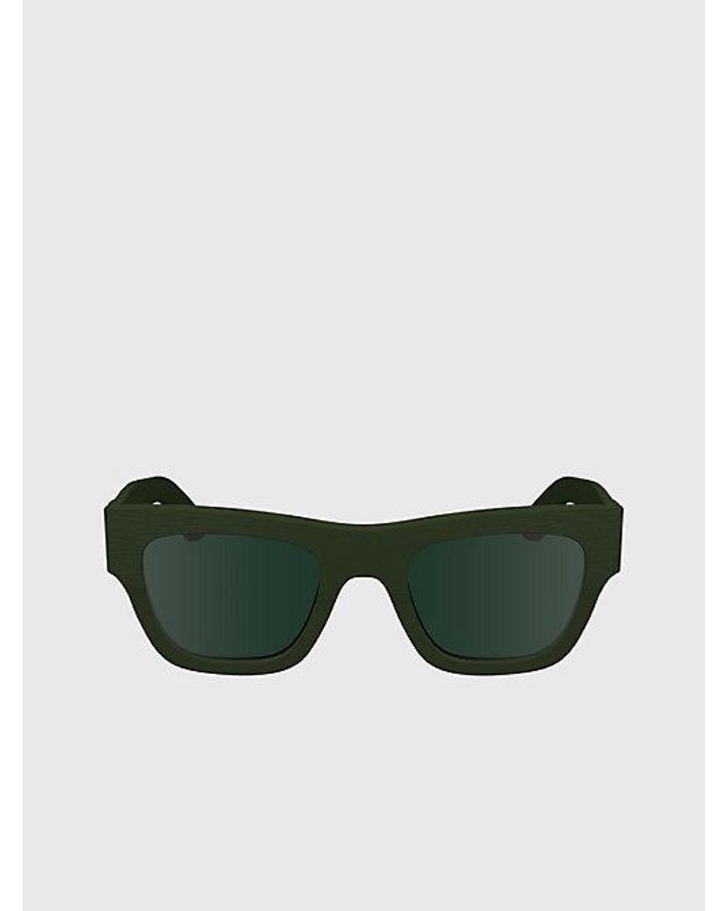 Calvin Klein Green Modified Rectangle Sunglasses for men