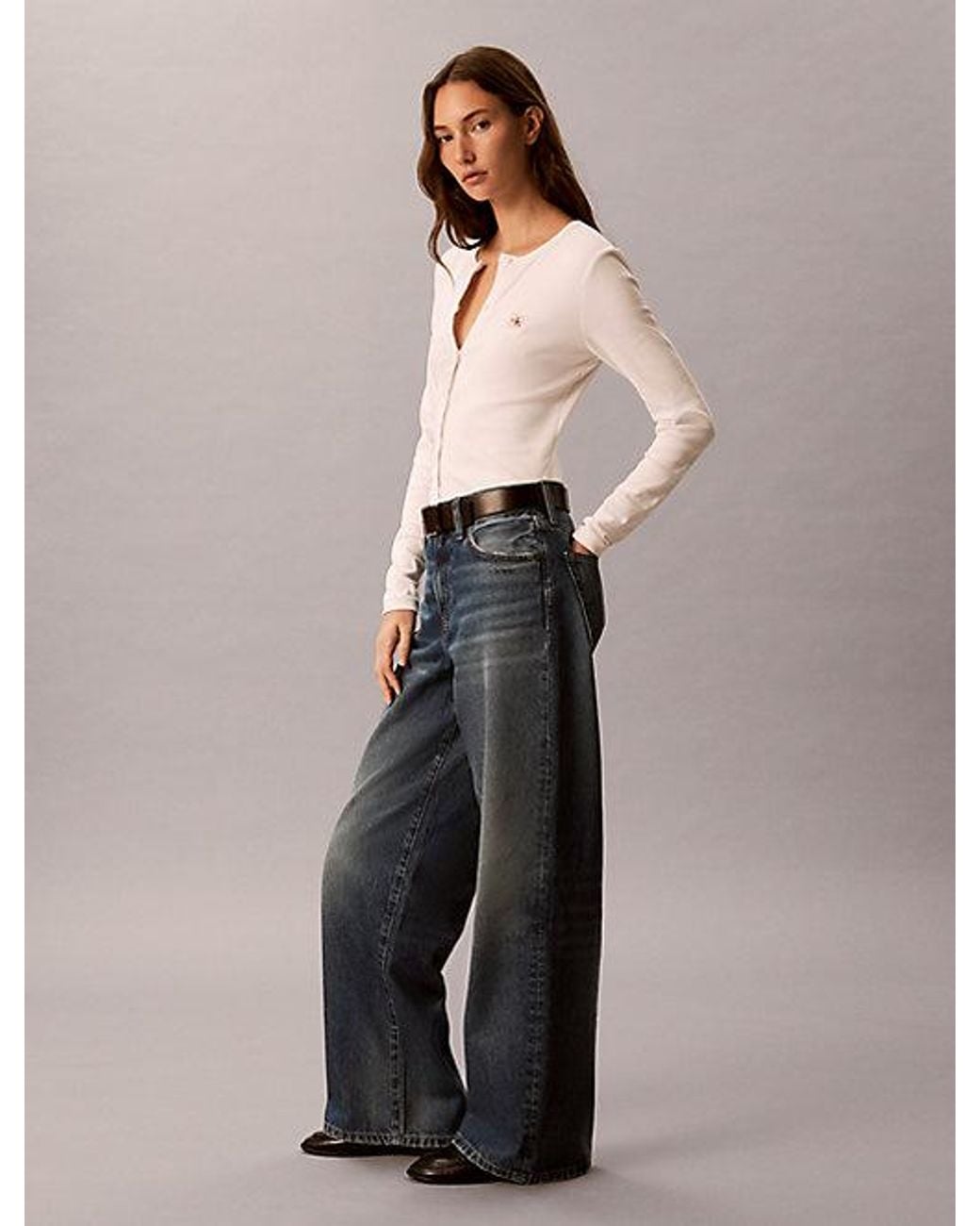 Calvin Klein Multicolor Jeans Wide Leg Jeans
