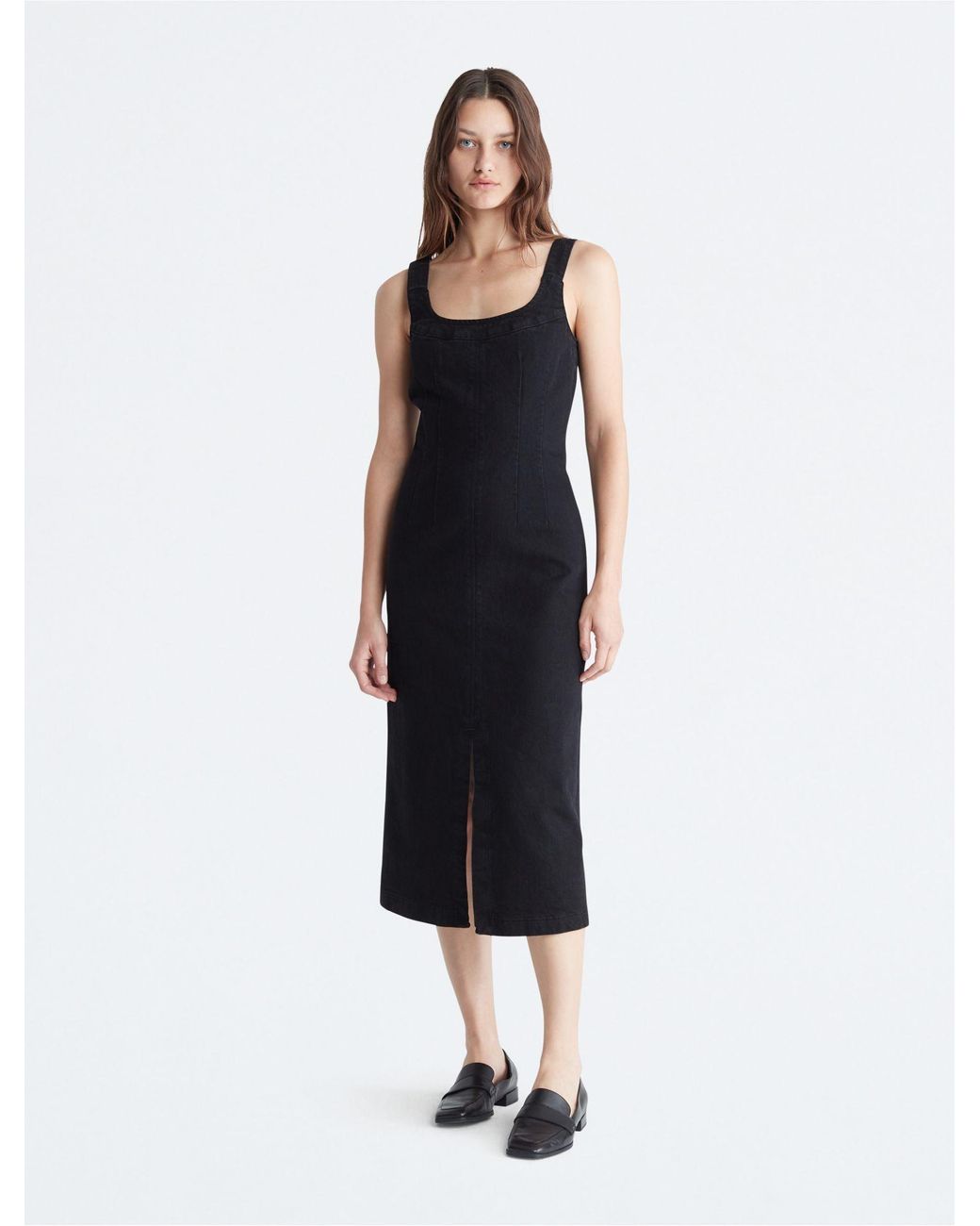 Calvin klein denim sheath dress hotsell