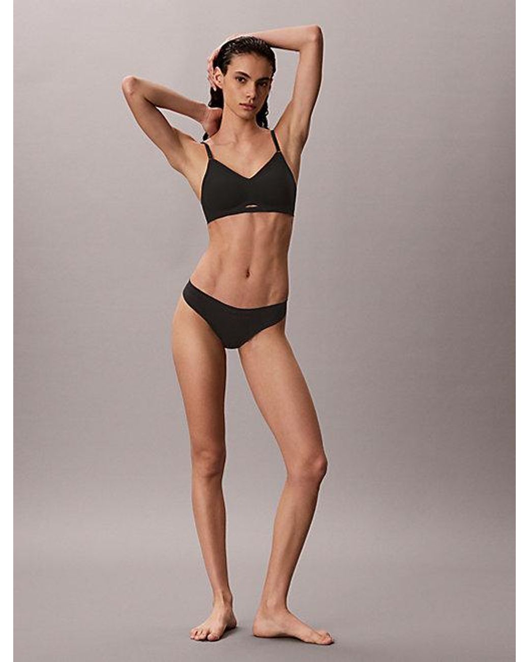 Calvin Klein Brown Thong Invisibles Icon