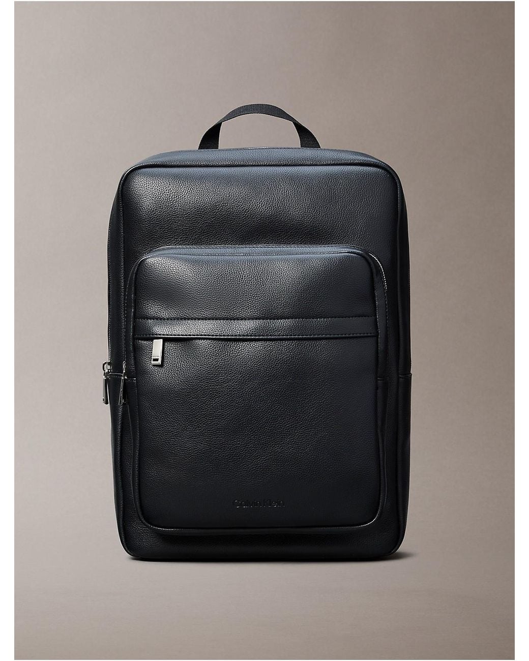 Calvin Klein Micro Pebble Square Backpack in Gray for Men | Lyst