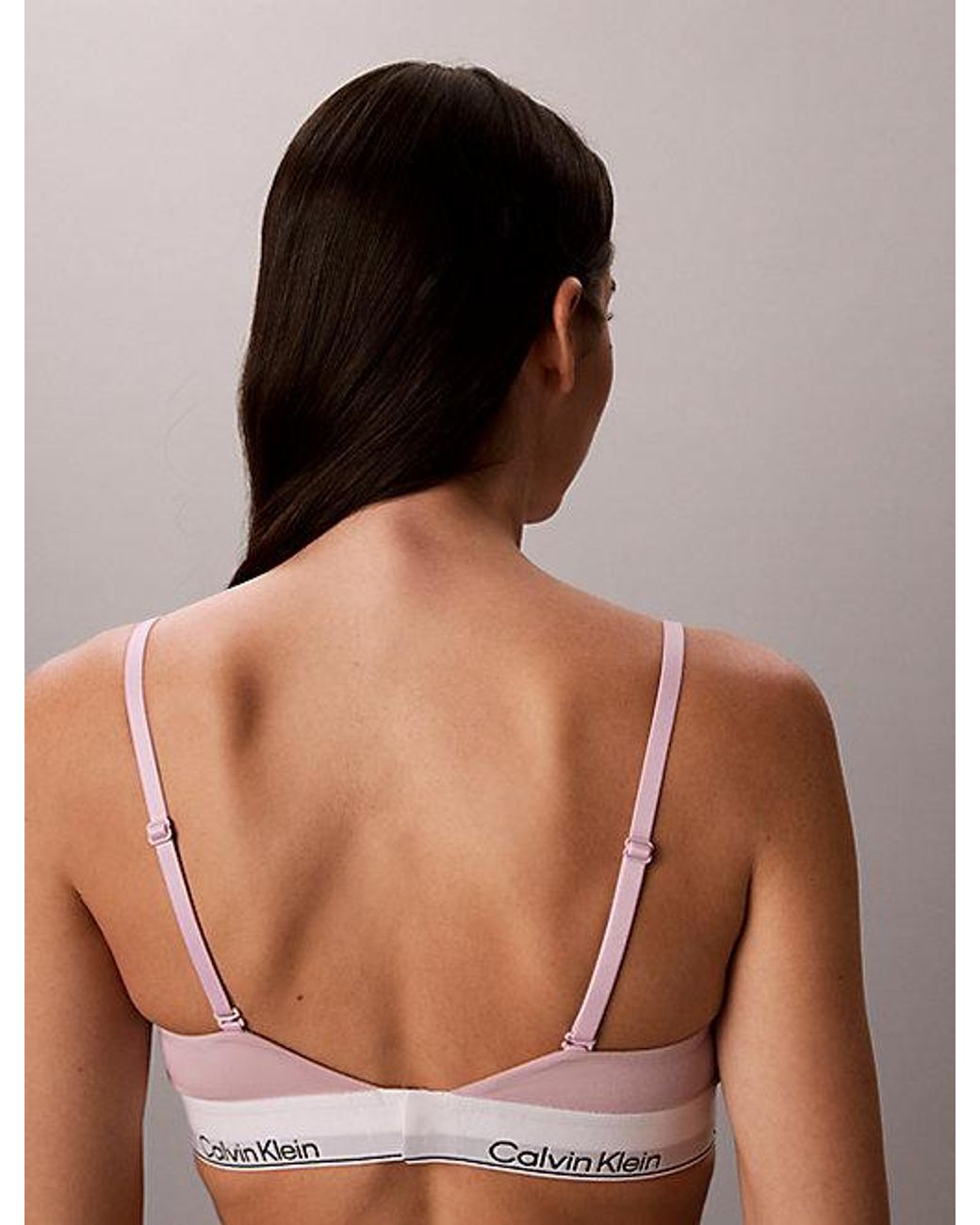 Calvin Klein Multicolor Lightly Lined Triangle Bralette Icon Cotton Modal