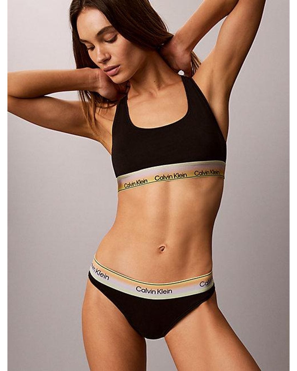 Calvin Klein Black Bikini Briefs Icon Cotton Modal Pride