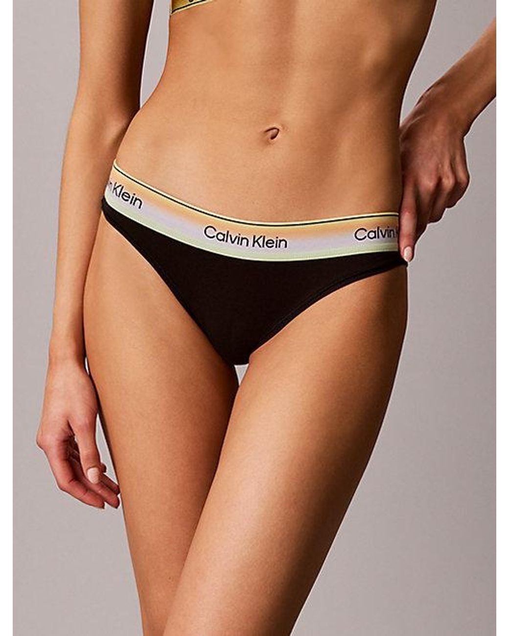 Calvin Klein Black Bikini Briefs Icon Cotton Modal Pride