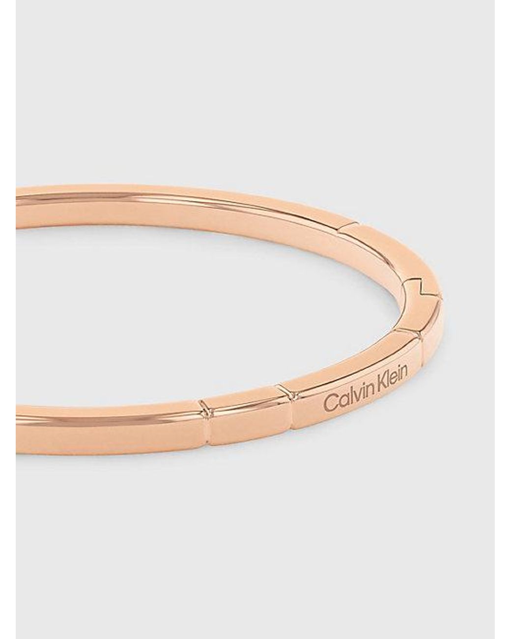 Calvin Klein Natural Geometrisches Armband Mit Scharnier