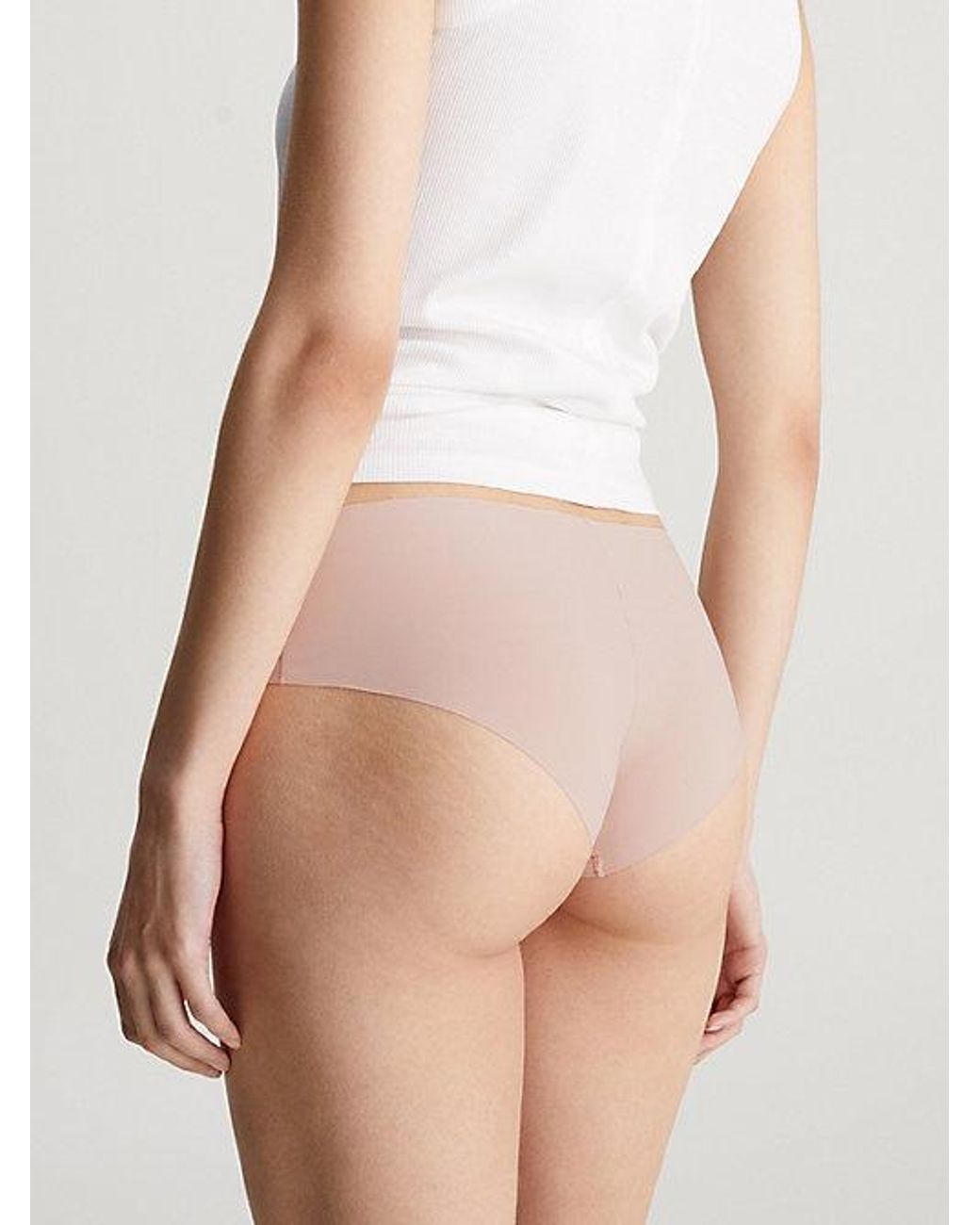 Calvin Klein Natural Hipster Panty Invisibles Microfibre Stretch