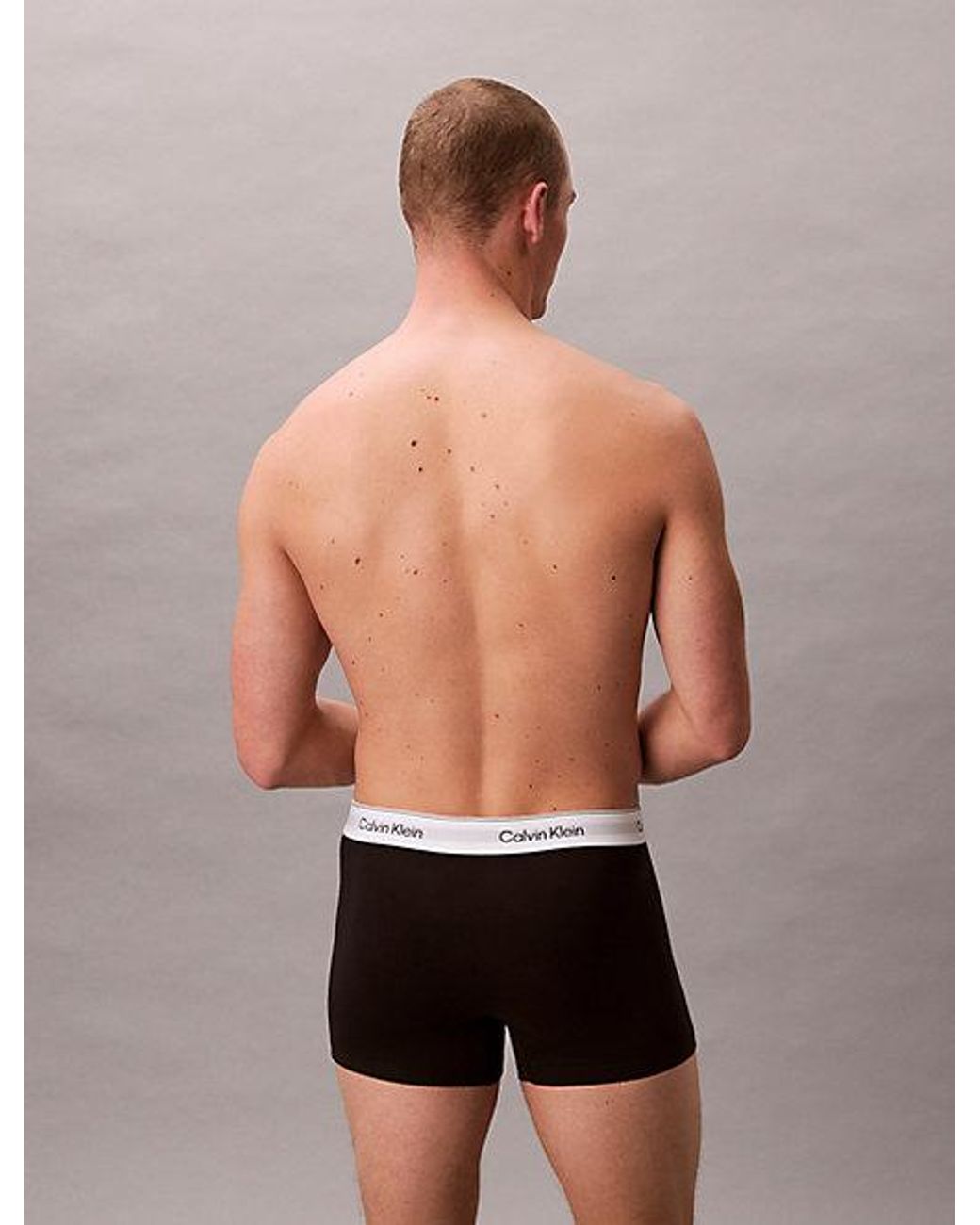 Calvin Klein Gray 3 Pack Trunks for men