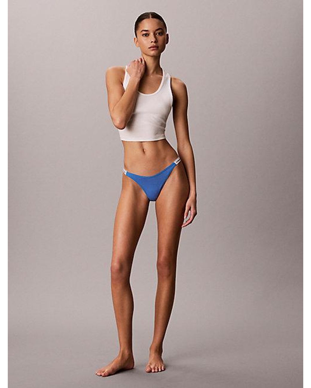 Calvin Klein Multicolor Dipped String Thong Icon Logo