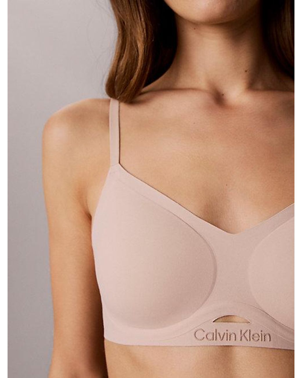 Calvin Klein Brown Lift Bralette Invisibles Icon
