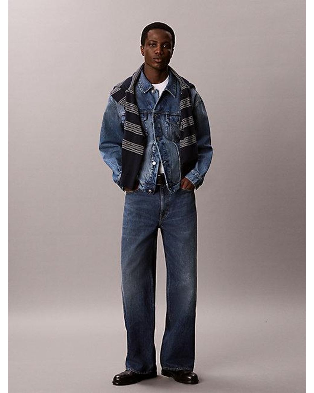 Calvin Klein Blue Jeans Baggy Jeans for men