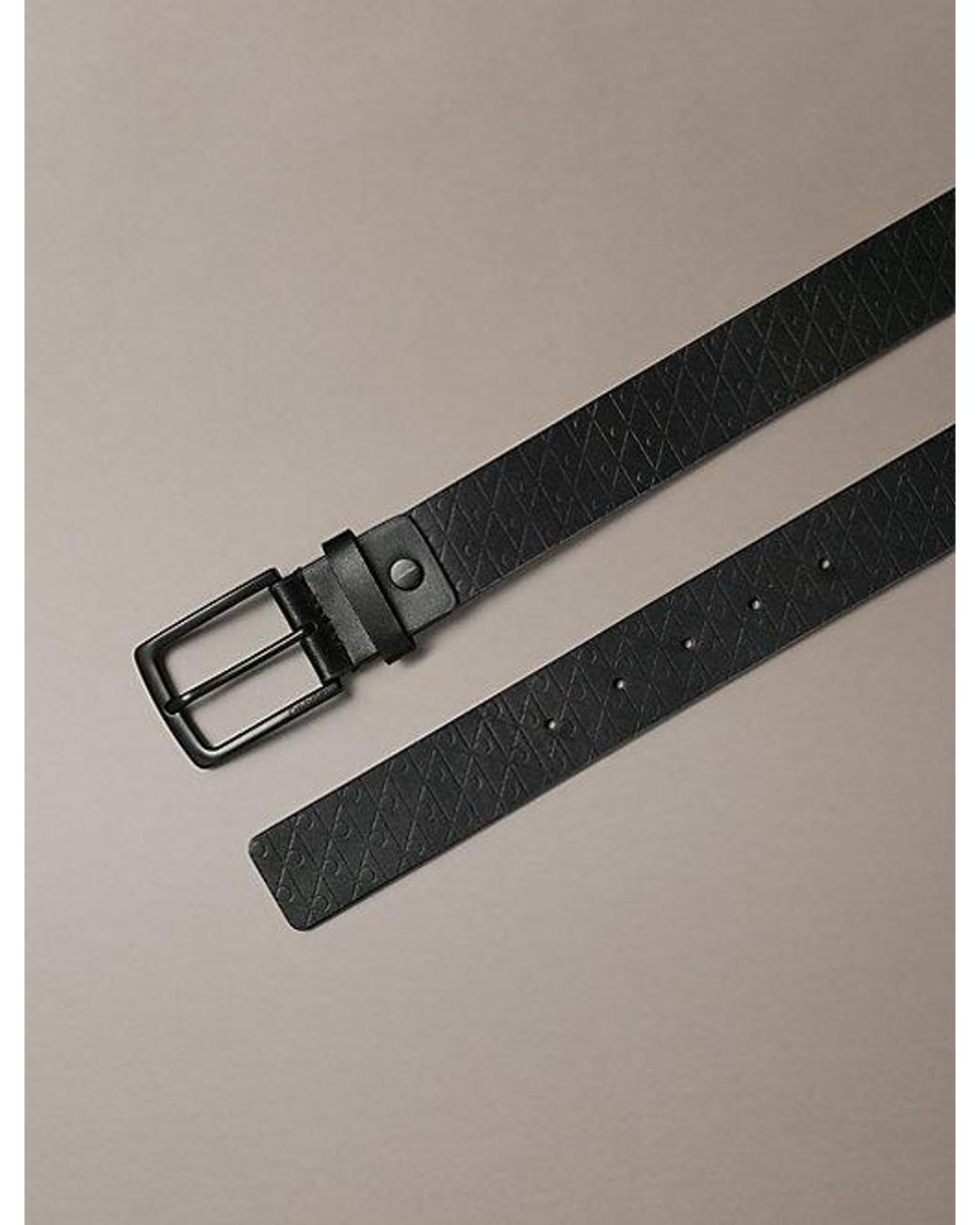 Calvin Klein Multicolor Leather Emblem Logo Belt for men