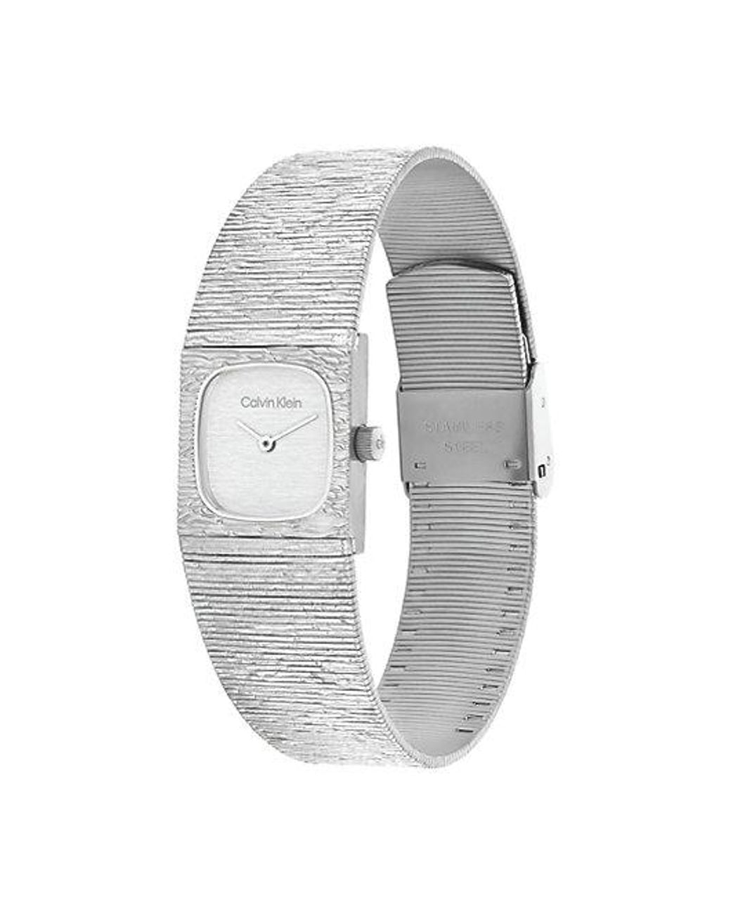 Calvin Klein White Sophisticated Square Bracelet Watch