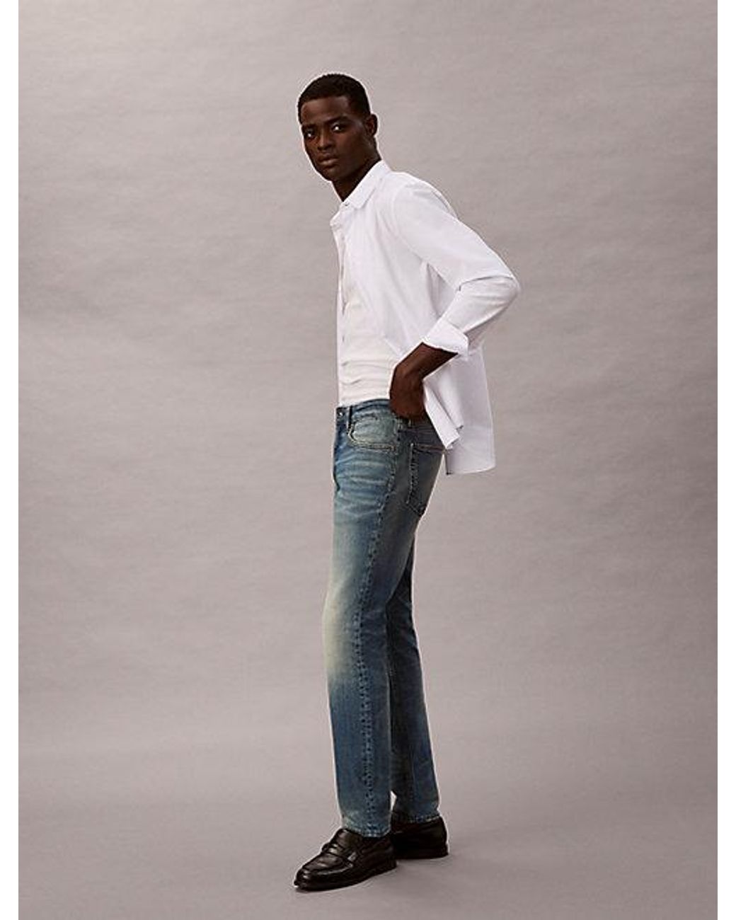 Calvin Klein Gray Jeans Slim Fit Jean for men