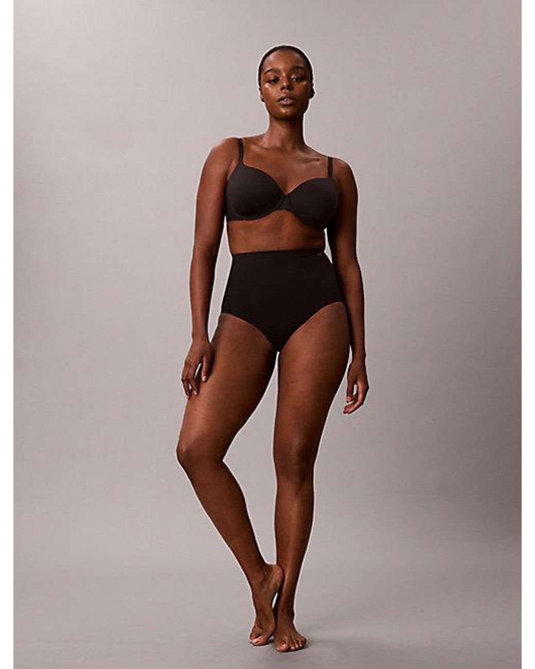 Calvin Klein Brown High Waisted Shapewear Briefs Firm