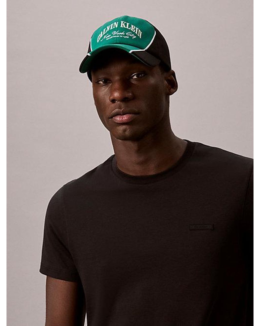 Calvin Klein Green Heritage Crest Dual Tone Baseball Cap for men