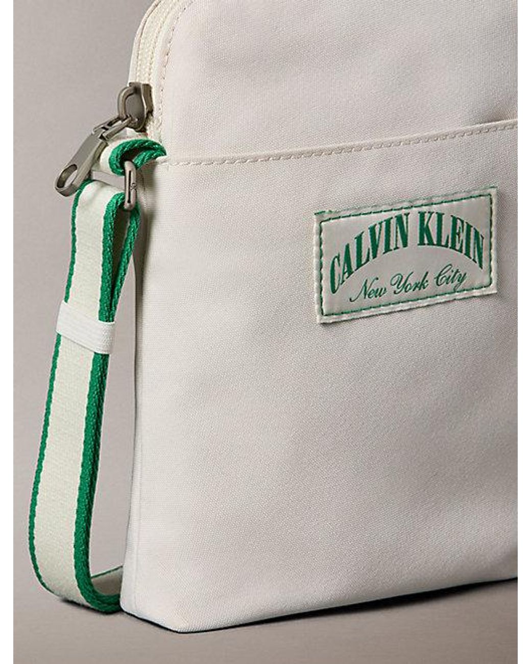 Calvin Klein Natural Heritage Crest Logo Reporter Bag for men