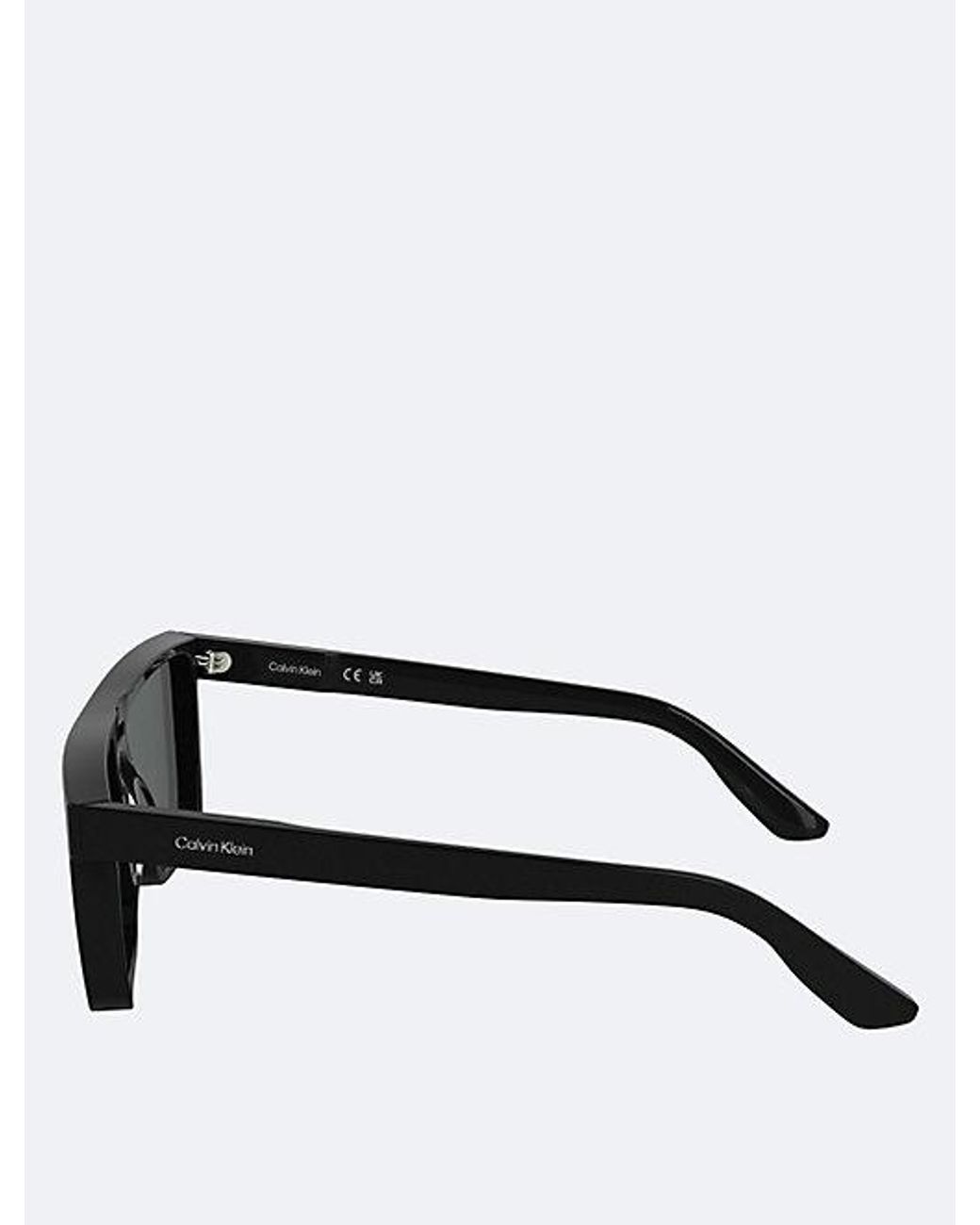 Calvin Klein Black Modified Rectangle Sunglasses for men