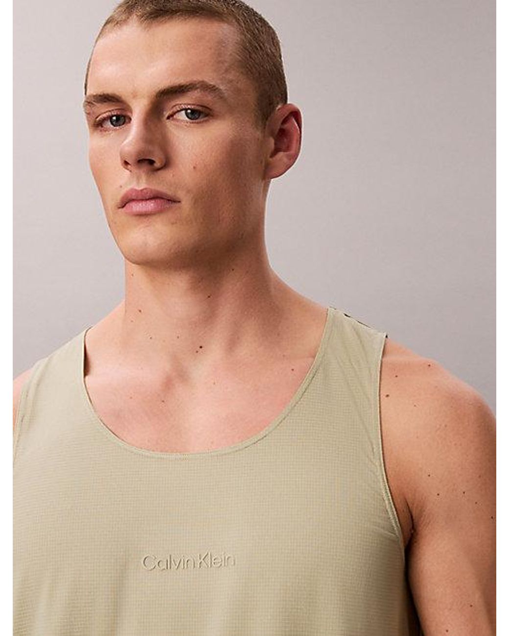 Calvin Klein Natural Sport Quick Dry Performance Gym Tank Top for men