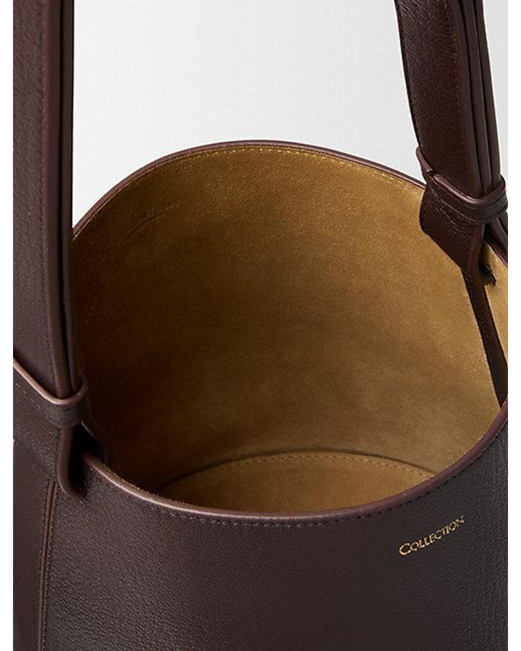 Calvin Klein White Orbita Bucket Bag