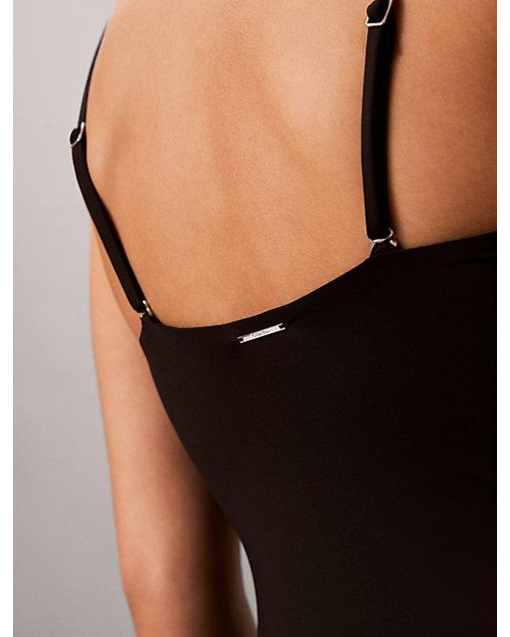 Calvin Klein Black Bandeau Swimsuit Essentials