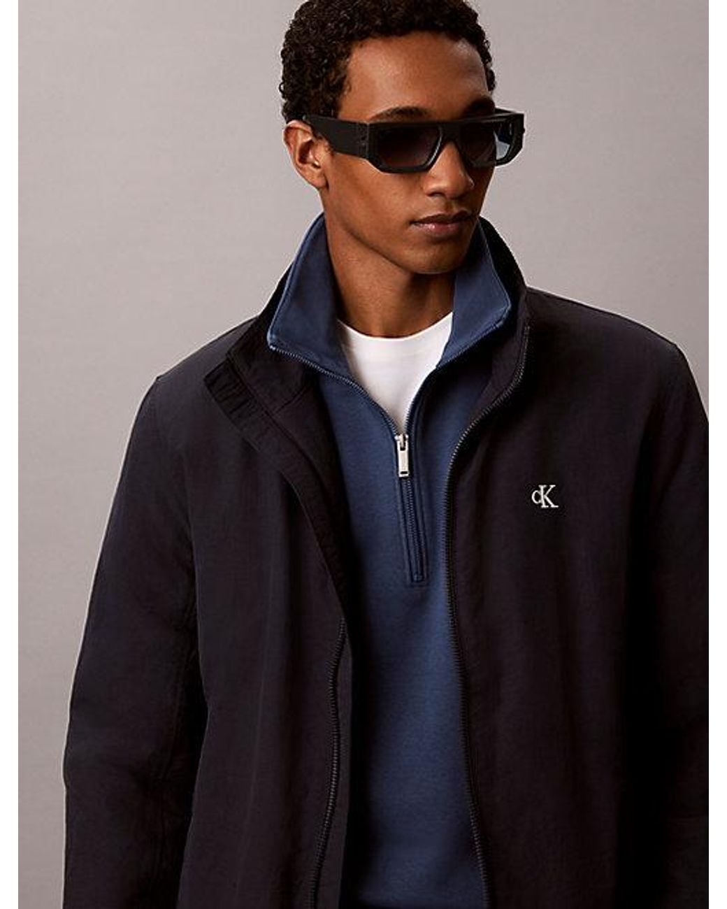 Calvin Klein Blue Jeans Modified Rectangle Sunglasses for men