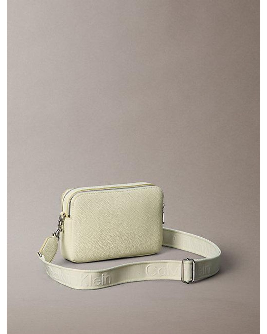 Calvin Klein Natural Logo Strap Camera Bag