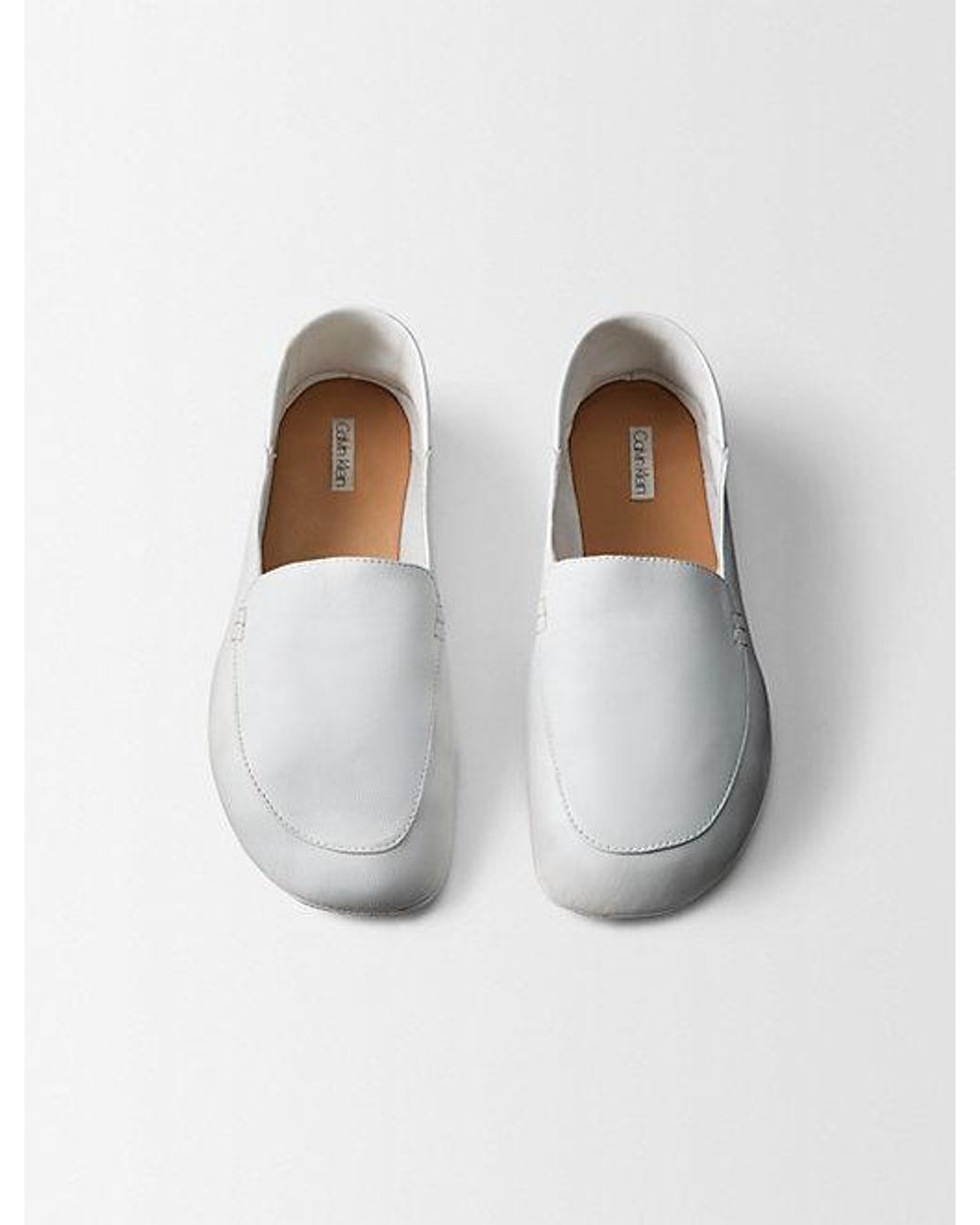 Calvin Klein White Vela Loafer