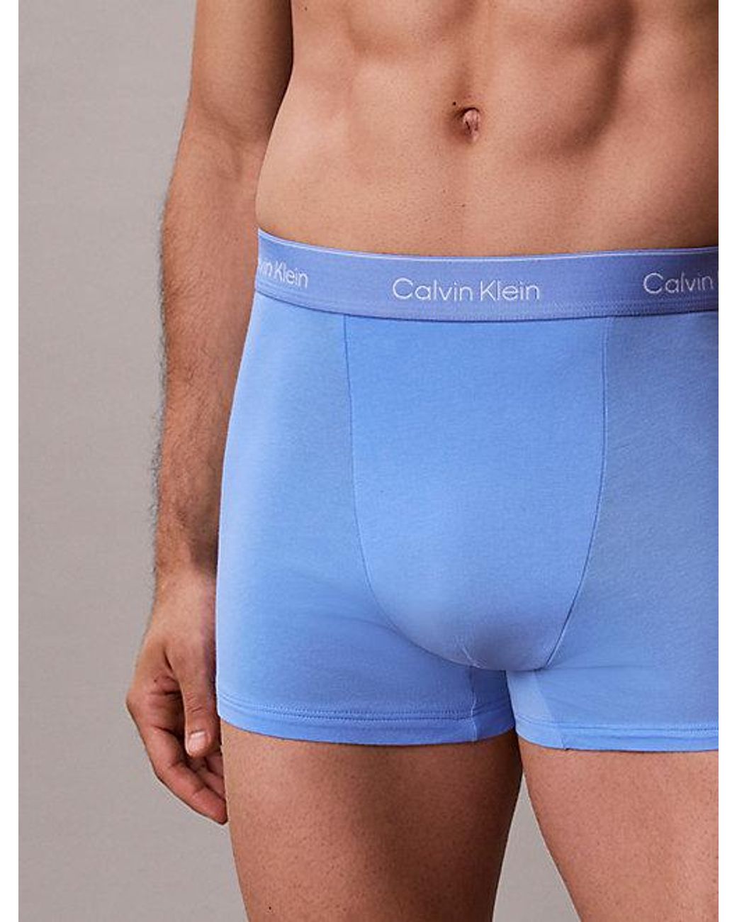 Calvin Klein Blue 5 Pack Relaxed Trunks for men