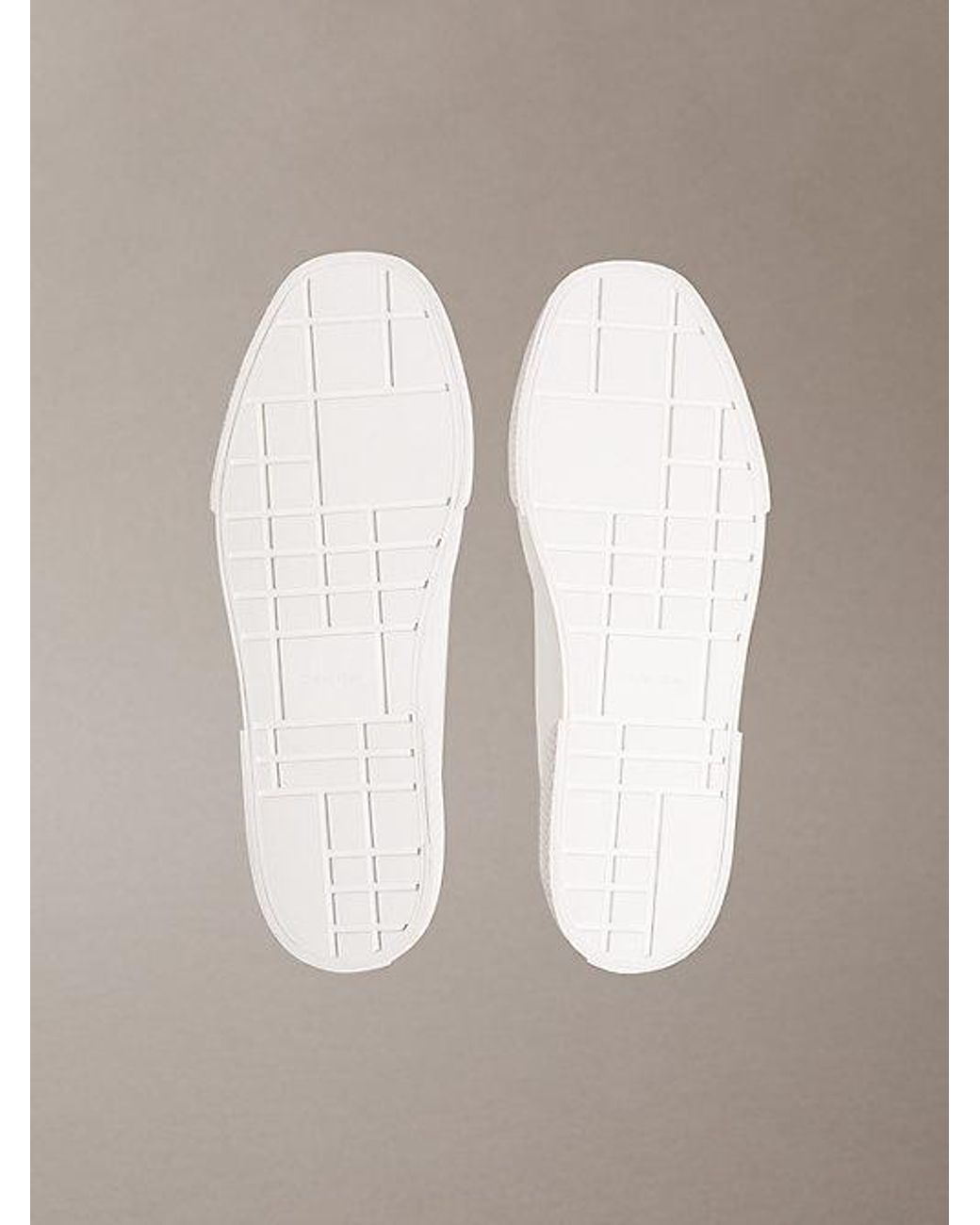 Calvin Klein White Ck Leo Cotton Canvas High Top Trainers for men
