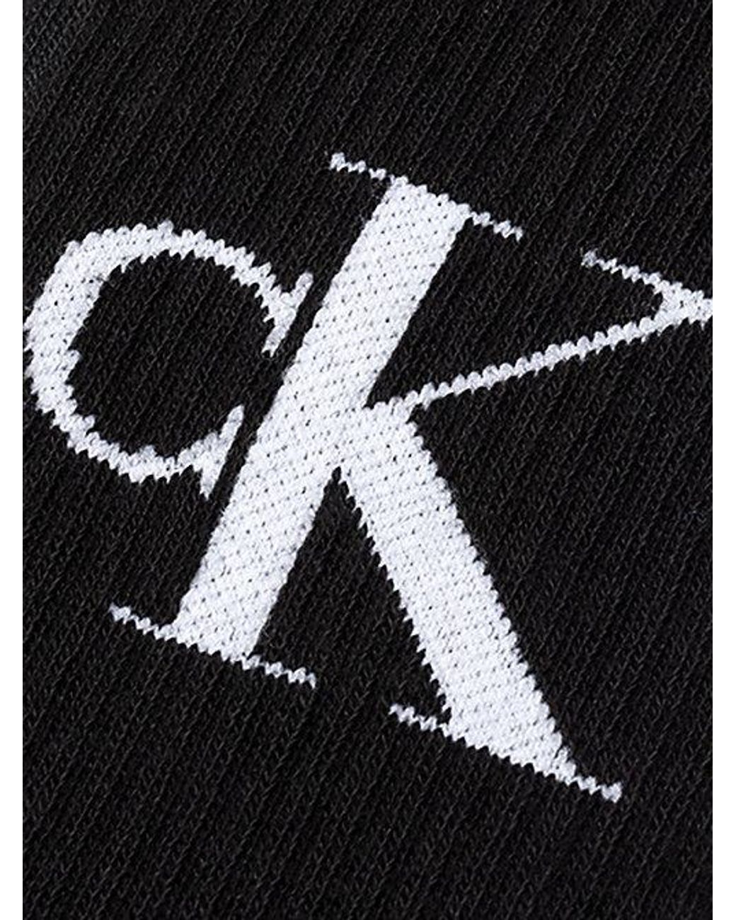 Calvin Klein Black Jeans 4 Pack Soft Combed Cotton Logo Crew Socks for men